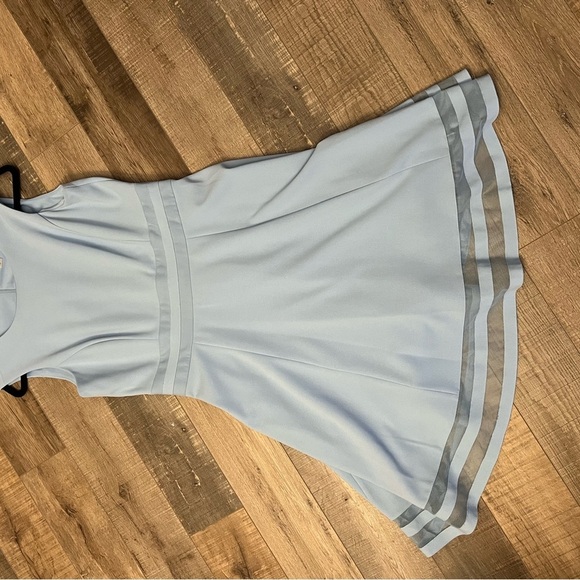 Gorgeous Calvin Klein powder blue fit and flare midi dress size 10 EUC - Picture 7 of 11